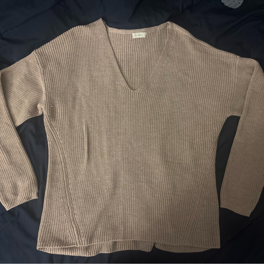 Gentle Fawn V-Neck Sweater - Light Brown